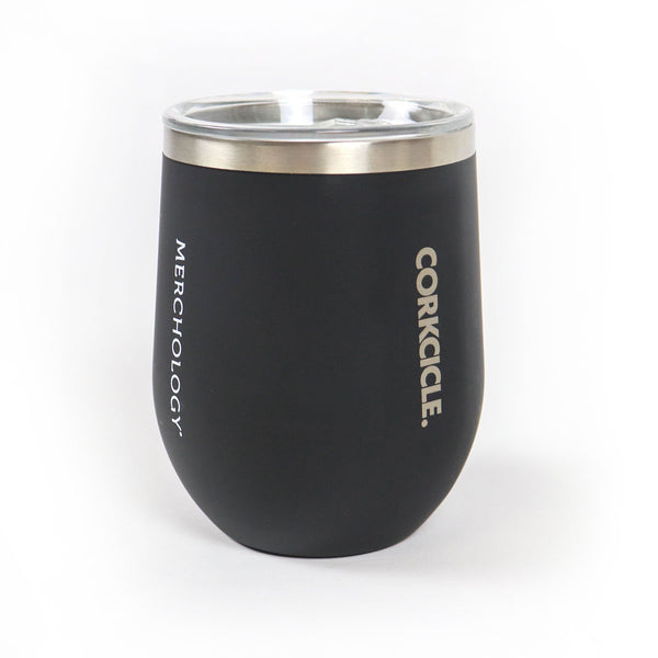 MerchPerks Corkcicle Matte Black Stemless Tumbler