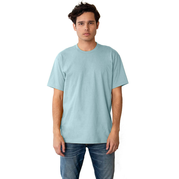 Next Level Unisex Light Blue Ideal Heavyweight Cotton Crewneck T-Shirt