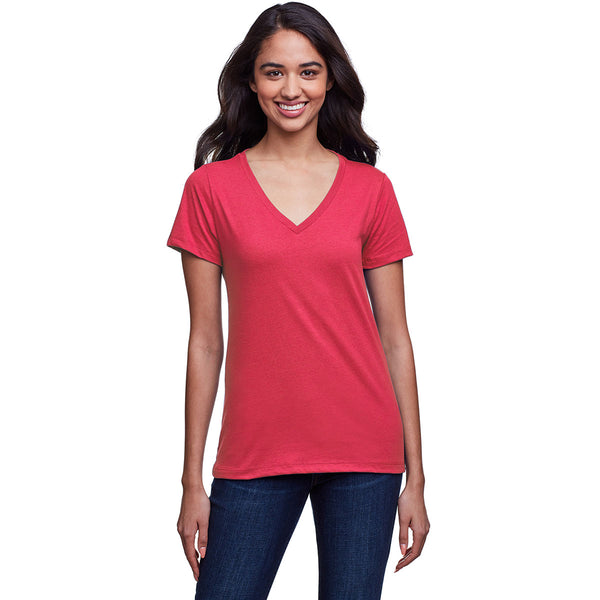 Next Level Women’s Heather Red Eco Performance T-Shirt