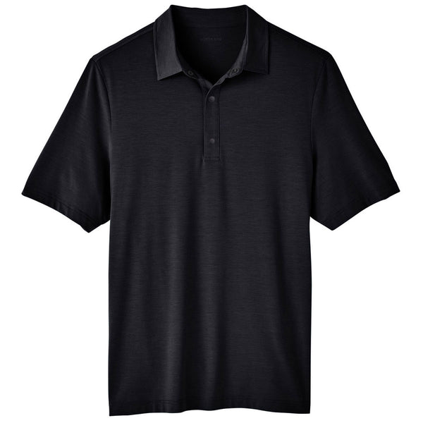 North End Men’s Black Jaq Snap-Up Stretch Performance Polo