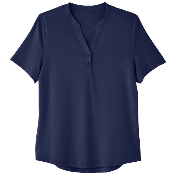 North End Women’s Classic Navy Jaq Snap-Up Stretch Performance Polo