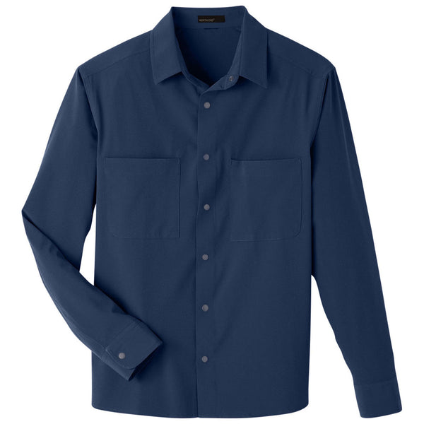 North End Men’s Classic Navy Borough Stretch Performance Shirt