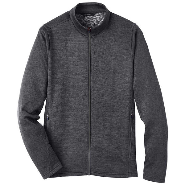 North End Men’s Black Heather/Carbon Flux 2.0 Full-Zip Jacket