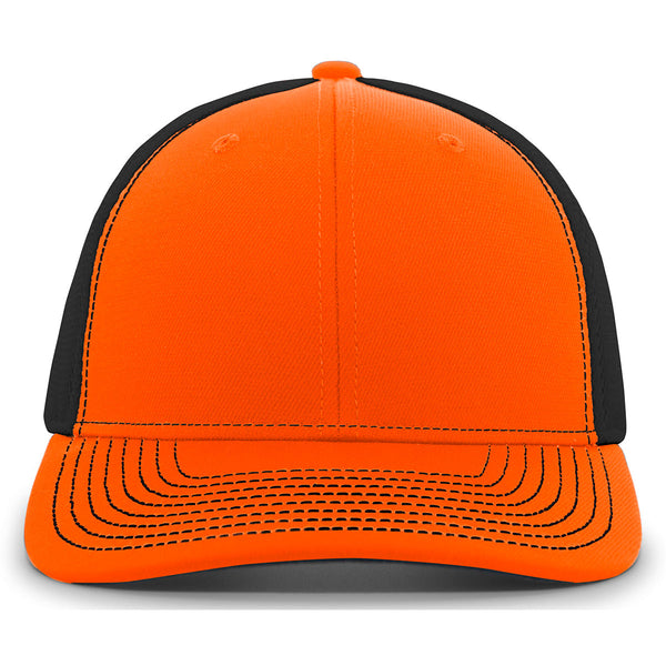 Pacific Headwear Orange/Black/Orange Air Mesh Sidline Cap