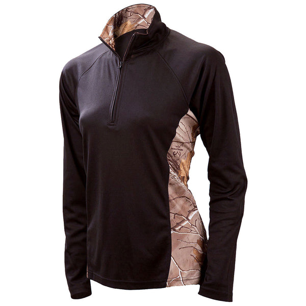 Gamehide Women’s Black/Realtree Xtra Trail Breaker Quarter Zip