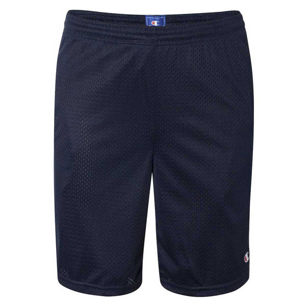 Champion Men’s Navy Polyester Mesh 9″ Shorts with Pockets