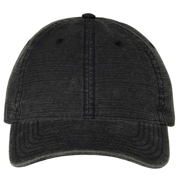 Sportsman Black Slub Fabric Dad Cap