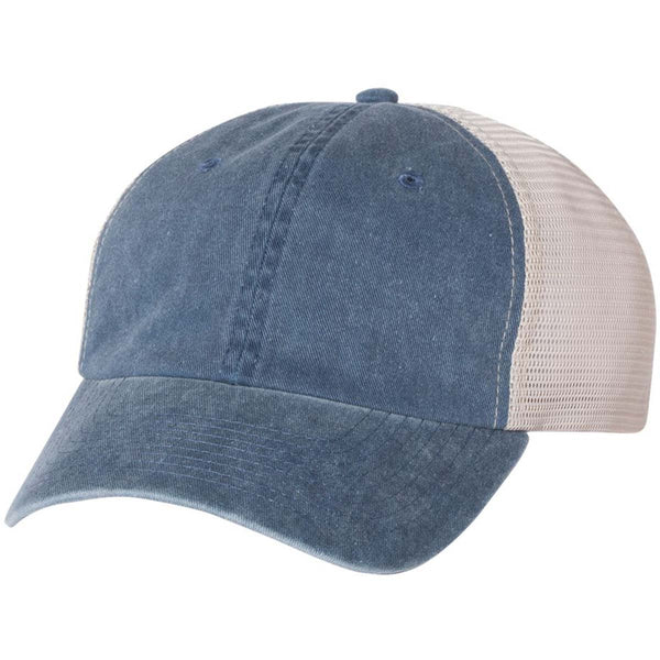 Sportsman Navy/Stone Pigment Dyed Trucker Cap