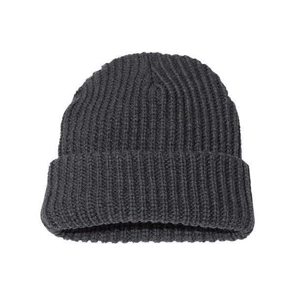 Sportsman Charcoal 12″ Chunky Knit Cap