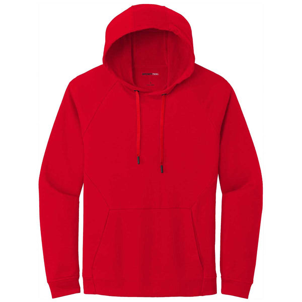 Sport-Tek Men’s True Red Lightweight French Terry Pullover Hoodie