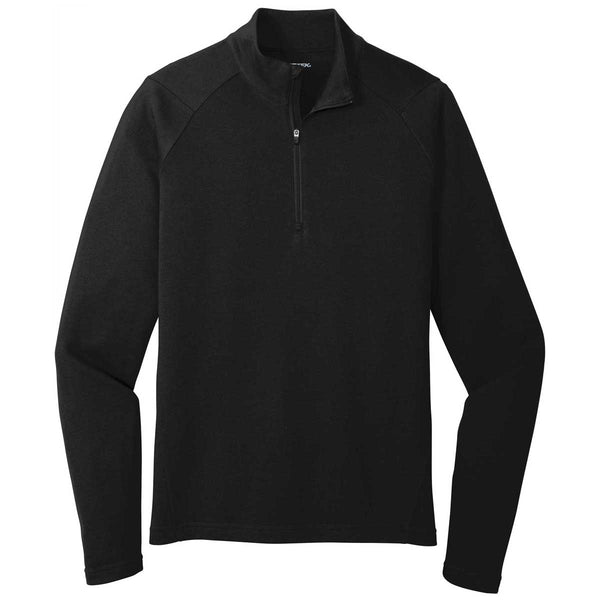 Sport-Tek Men’s Black Lightweight French Terry Quarter Zip Pullover