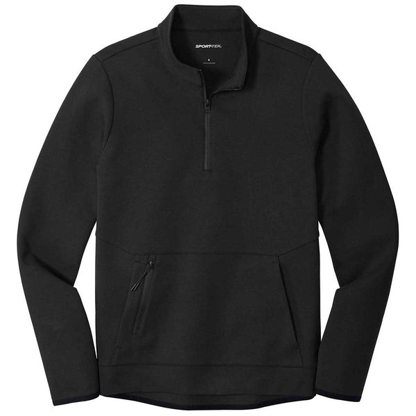 Sport-Tek Men’s Black Triumph Quarter Zip Pullover