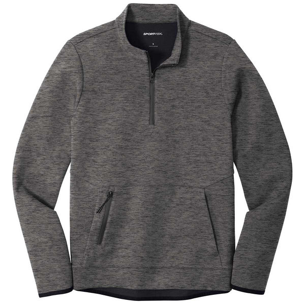 Sport-Tek Men’s Dark Grey Heather Triumph Quarter Zip Pullover