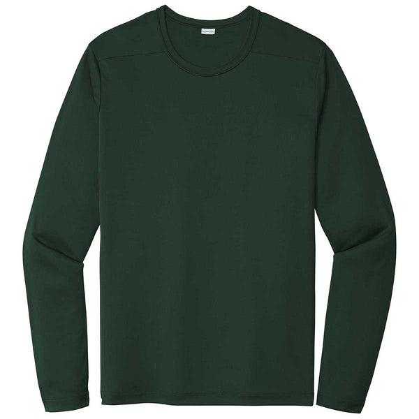 Sport-Tek Men’s Forest Green Posi-UV Pro Long Sleeve Tee