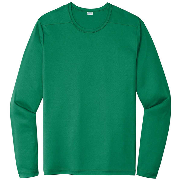 Sport-Tek Men’s Kelly Green Posi-UV Pro Long Sleeve Tee