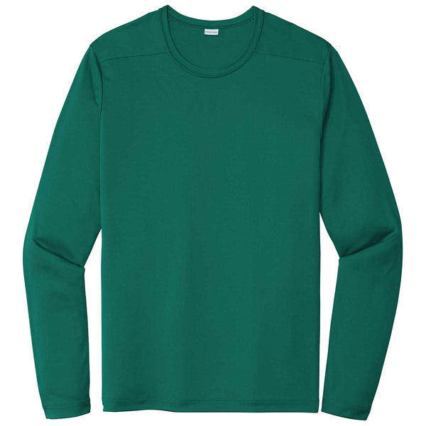 Sport-Tek Men’s Marine Green Posi-UV Pro Long Sleeve Tee