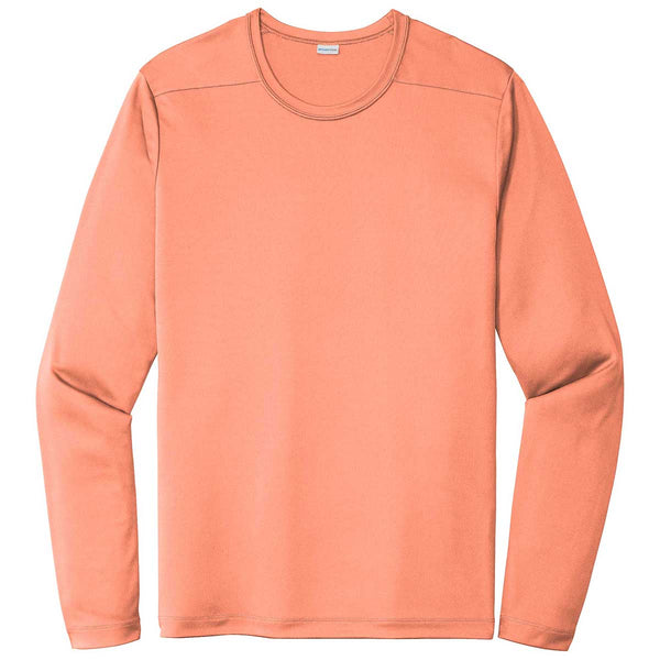 Sport-Tek Men’s Soft Coral Posi-UV Pro Long Sleeve Tee