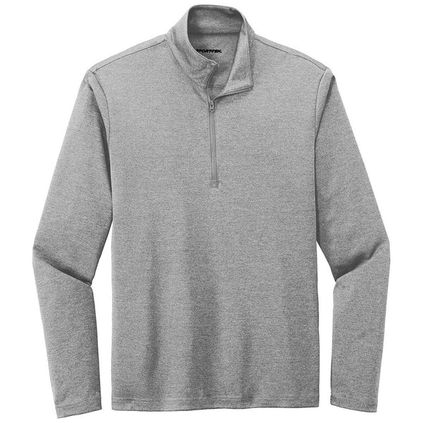 Sport-Tek Men’s Light Grey Heather Endeavor 1/4 Zip Pullover