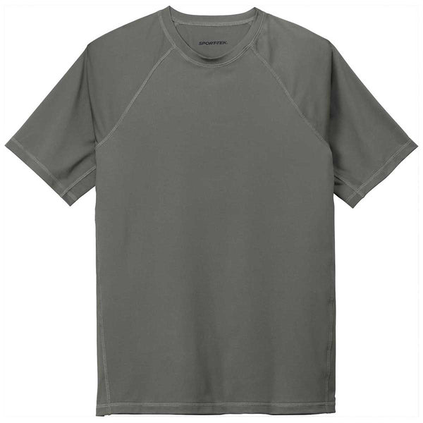 Sport-Tek Men’s Dark Smoke Grey Short Sleeve Rashguard Tee