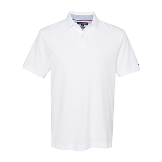 Tommy Hilfiger Men’s Bright White Classic Fit Ivy Pique Sport Shirt