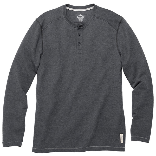 Roots73 Men’s Dark Charcoal Mix Riverrock Henley