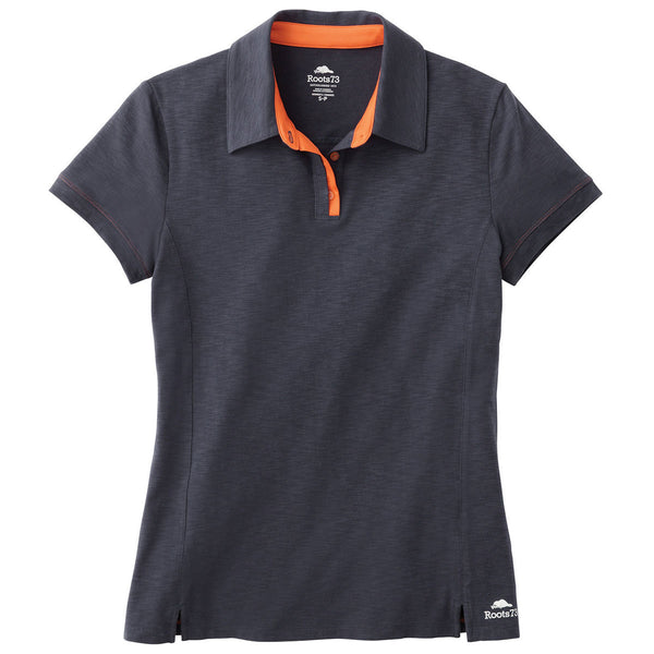 Roots73 Women’s Atlantic Navy/Saffron Stillwater Short Sleeve Polo