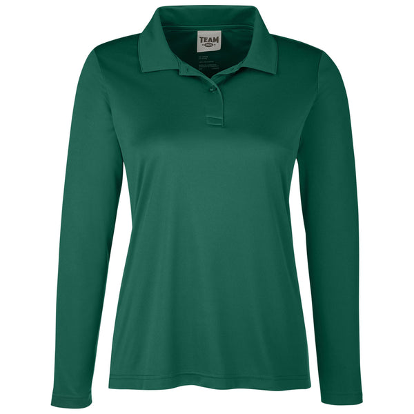 Team 365 Women’s Sport Forest Zone Performance Long Sleeve Polo