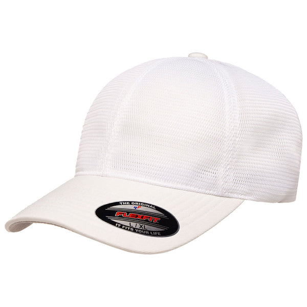 Flexfit White 360 Omnimesh Cap