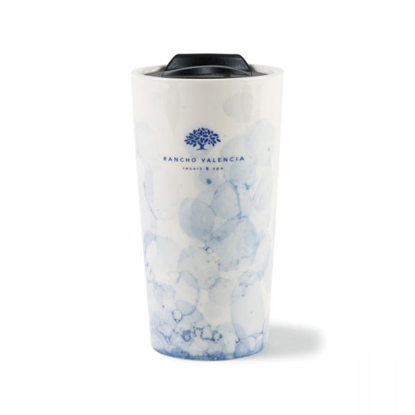 Gemline Blue Marble 13.5 oz. Celeste Ceramic Tumbler