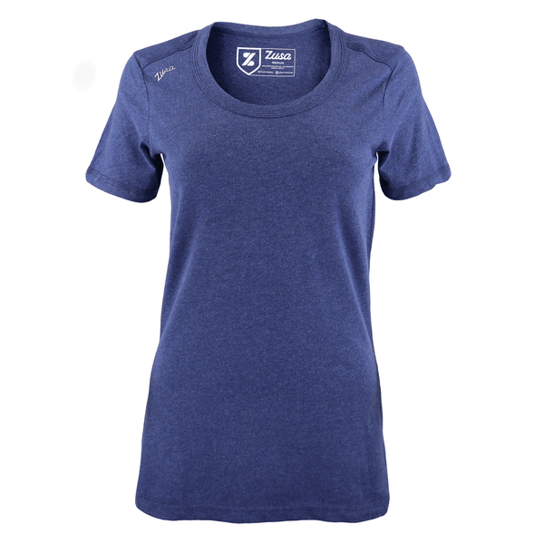 48-Hour Zusa Women’s True Navy Heather Peachy Tee