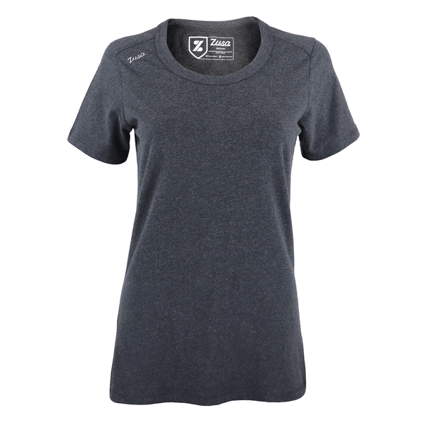 48-Hour Zusa Women’s Black Heather Peachy Tee